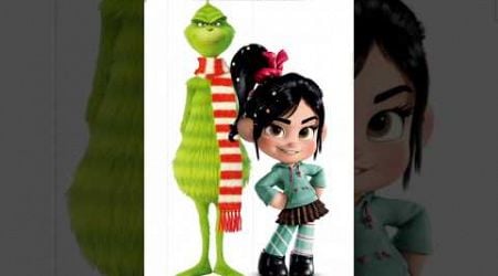 Vanellope as the Grinch part 2 #thegrinch #vanellope #christmasart #shorts