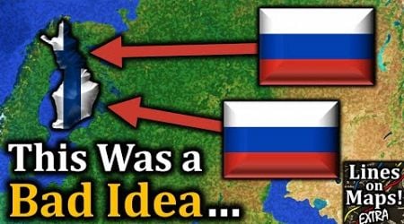 AI Writes a Lines on Maps Video: Why Russia and Finland Will Go to War