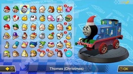 What if you play Thomas The Tank Engine (Christmas) in Mario Kart 8 Deluxe (DLC Courses)