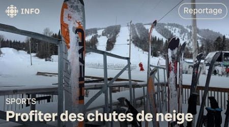 Les amateurs de sports d&#39;hiver profitent de la neige