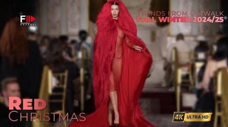 TRENDS from CATWALK I FALL WINTER 2024/25 I RED CHRISTMAS - Fashion Channel Chronicle