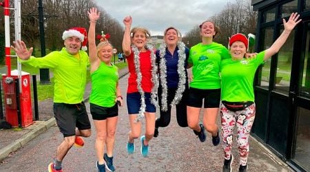 Parkrun beats record on Christmas morning as hundreds cross finish line