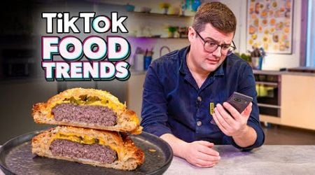 &quot;CHEESEBURGER PIE?&quot; Chef Tests and Reviews TikTok Food Trends