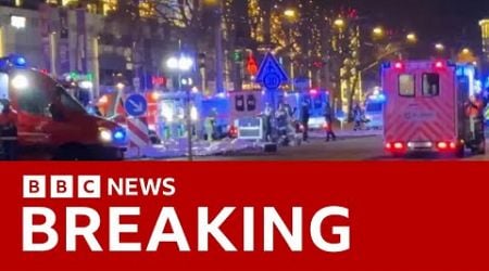 At least one dead after car drives into crowd at German Christmas market, reports say | BBC News