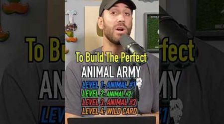 Build The PERFRCT ANIMAL Army! Did He? #shorts #animals #army #battle #fight #game #money