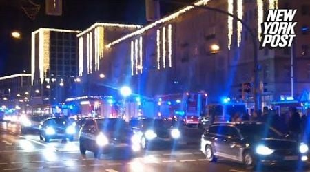 Several injured after car plows into crowd at German Christmas market in suspected terrorist attack