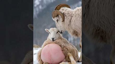 Heartwarming story the animal rescue team arrived just in time to help the dall sheep give birth