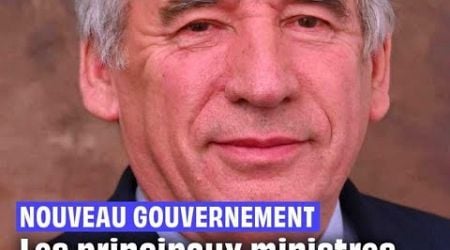 Les ministres du gouvernemant Bayrou