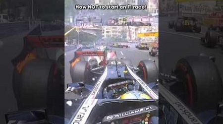 Worst Race starts at Monaco causing huge crash #f1 #f12024