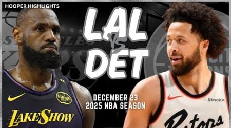 Los Angeles Lakers vs Detroit Pistons Full Game Highlights | Dec 23 | 2025 NBA Season