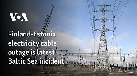 Finland-Estonia electricity cable outage is latest Baltic Sea incident