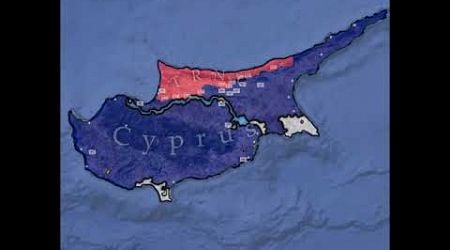 Cold War: Turkish Invasion Of Cyprus #history #historymap #map #historicalmaps