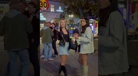 Swedish girls at night #sweden #nightlife #shorts #viral #shortsfeed #stockholm #night #party #2024