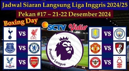 Jadwal Liga Inggris Live SCTV - Tottenham vs Liverpool - Boxing Day EPL 2024/2025 Pekan 17