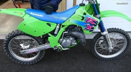 Kawasaki KX 125 2-Stroke - First Coldstart Soundcheck | Test Ride | New Cylinder &amp; Piston (Raw)