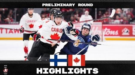 Highlights: Finland vs Canada | 2025 #WorldJuniors