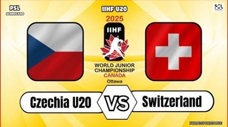 Czech Republic vs Switzerland U20 | IIHF World Junior Ice Hockey Championships 2025 Live Score