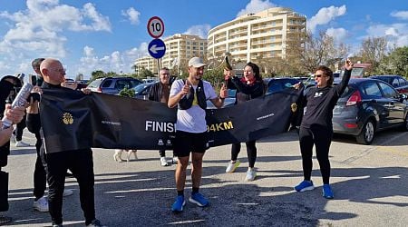 294km in 168 hours: Luca Zarb completes seven marathons in seven days in aid of Hospice Malta