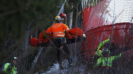 Sarrazin among 2 skiers injured in downhill training in Italy on the slope for 2026 Olympics