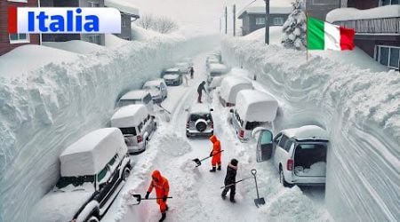 Massive Snowstorm Paralyzes Abruzzo, Italy ! Homes and Cars Buried in Campo di Giove