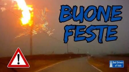 BAD DRIVERS OF ITALY dashcam compilation 12.26 - BUONE FESTE