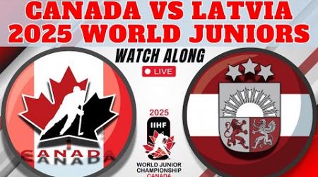 Canada vs Latvia 2025 World Juniors LIVE STREAM | IIHF WJC Live Game Audio Watch Along