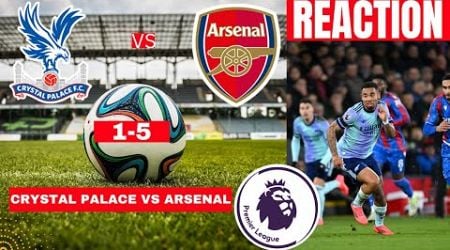 Crystal Palace vs Arsenal 1-5 Live Premier League EPL Football Match Score Highlights Gunners FC