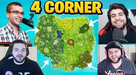 The FOUR CORNER Challenge in OG Fortnite!