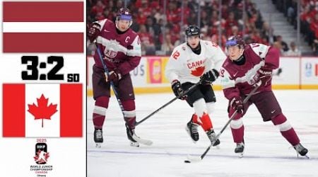 LATVIA VS CANADA HIGHLIGHTS 2025 IIHF WORLD JUNIOR CHAMPIONSHIP