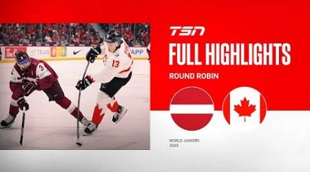 2025 World Junior Championship Highlights: Canada vs. Latvia