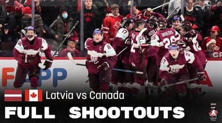 Full shootouts: Latvia vs Canada | 2025 #WorldJuniors