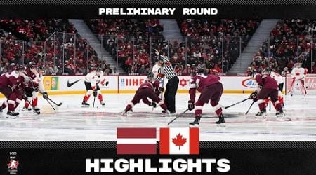 Highlights: Latvia vs Canada | 2025 #WorldJuniors