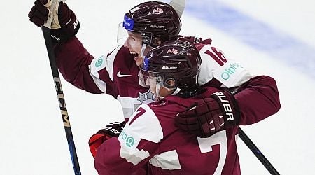 Memorable win for young Latvian hockey stars