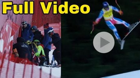 Cyprien Sarrazin Crashes Heavily in Downhill Training in Bormio Cyprien Sarrazin Crash