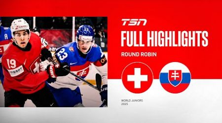 2025 World Junior Championship Highlights: Slovakia vs. Switzerland