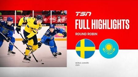 2025 World Junior Championship Highlights: Sweden vs. Kazakhstan