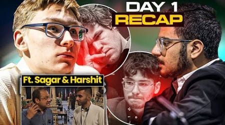 What&#39;s up with Magnus Carlsen? | World Rapid Day 1 recap by Sagar and Harshit