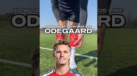 How to wear shin pads like ODEGAARD #gaincontrol #howto #odegaard #arsenal #norway #shinpads #soccer