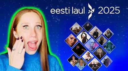 LET&#39;S REACT TO EESTI LAUL 2025 - ESTONIA EUROVISION 2025 // 15 SONGS