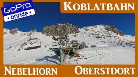 KOBLATBAHN auf dem NEBELHORN OBERSTDORF Sesselbahn ONRIDE GoPro