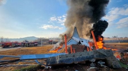 Plane with 181 crashes in South Korea, at least 28 dead: Yonhap