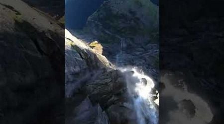 Norway Waterfall Basejumping #shorts #norway #mountains