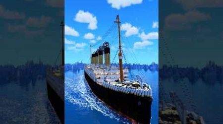 Unsinkable we said... | Minecraft Timelapse #minecraft #minecraftbuilding #titanic #minecraftbuild