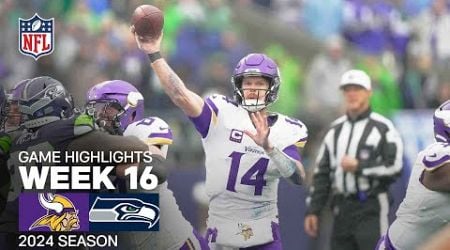 Minnesota Vikings vs. Seattle Seahawks | 2024 Week 16 Game Highlights