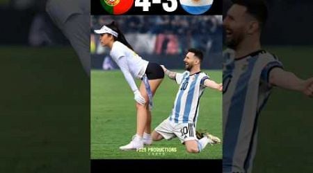 Ronaldo Showed Messi Who is the Boss Portugal x Argentina World Cup 2026 Imaginary #football #shorts