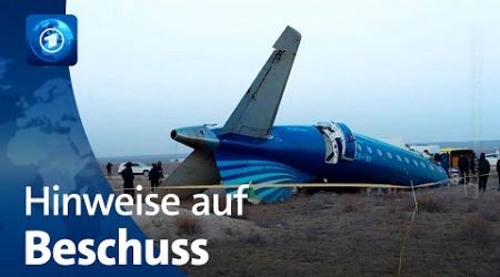 Flugzeugabsturz in Kasachstan: Hinweise auf Fremdeinwirkung