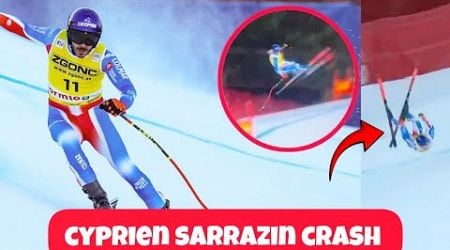 Cyprien Sarrazin Crash at Bormio, Italy | cyprien sarrazin Head injury | chute de Cyprien Sarrazin