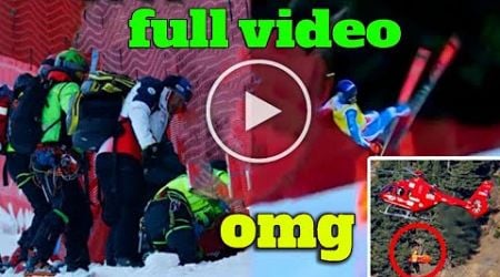 French skier Cyprien Sarrazin crashesheavily in downhill training in Bormio |Cyprien Sarrazin crash