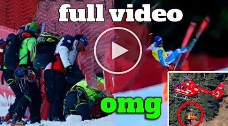 French skier Cyprien Sarrazin crashesheavily in downhill training in Bormio |Cyprien Sarrazin crash