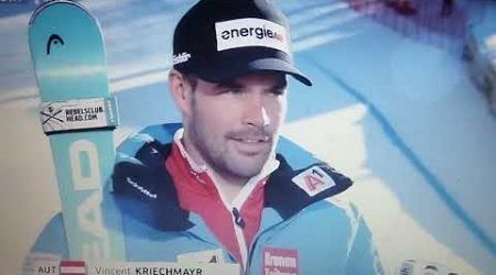 Vincent Kriechmayr Interview Super G Bormio 2024